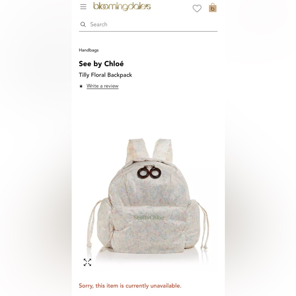 See by Chloè backpack-BNWT